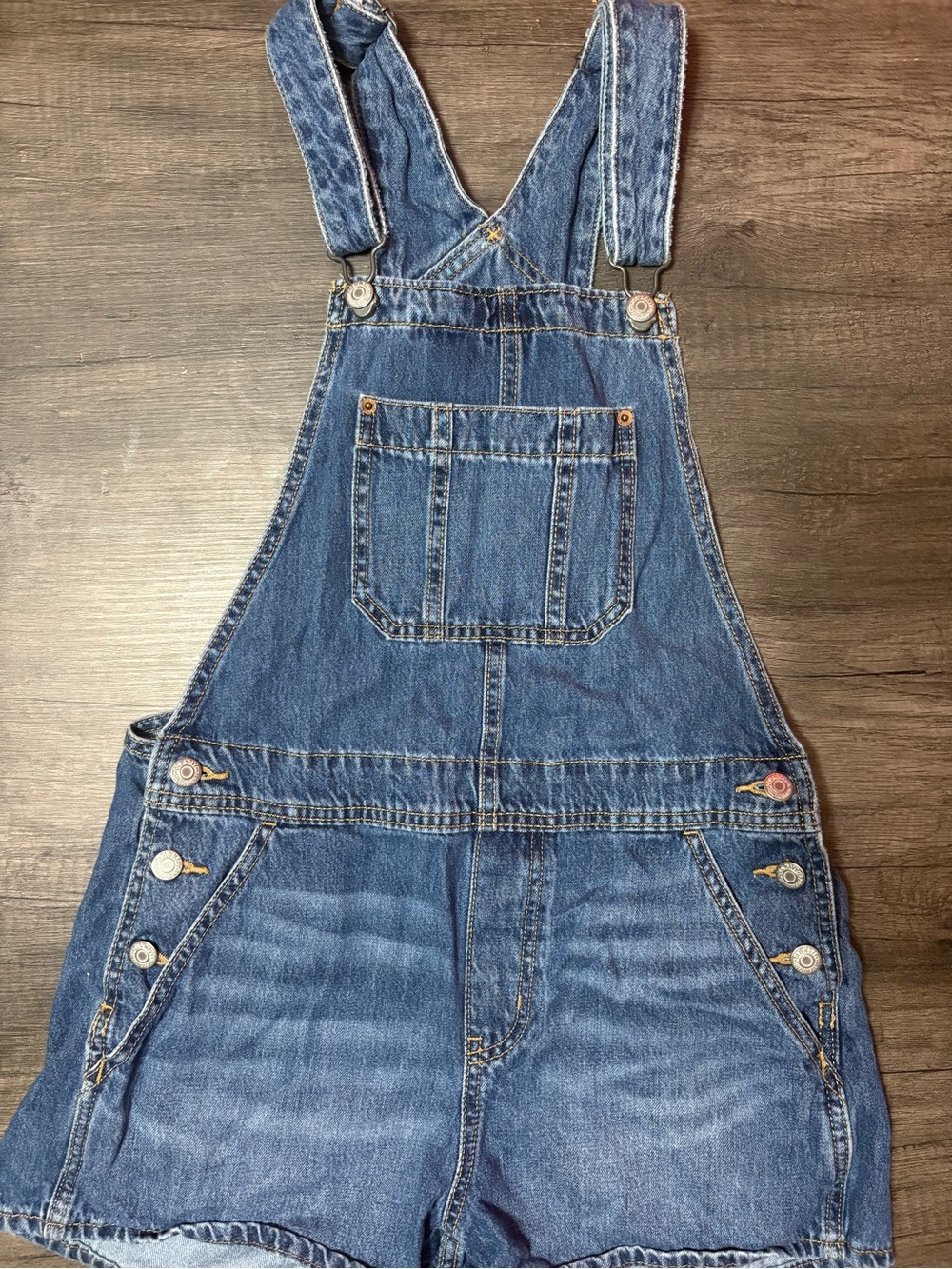 Old Navy Blue Denim Short Overalls